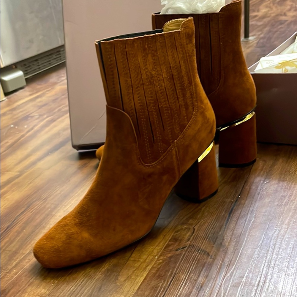 Brown Suede Ankle Boots